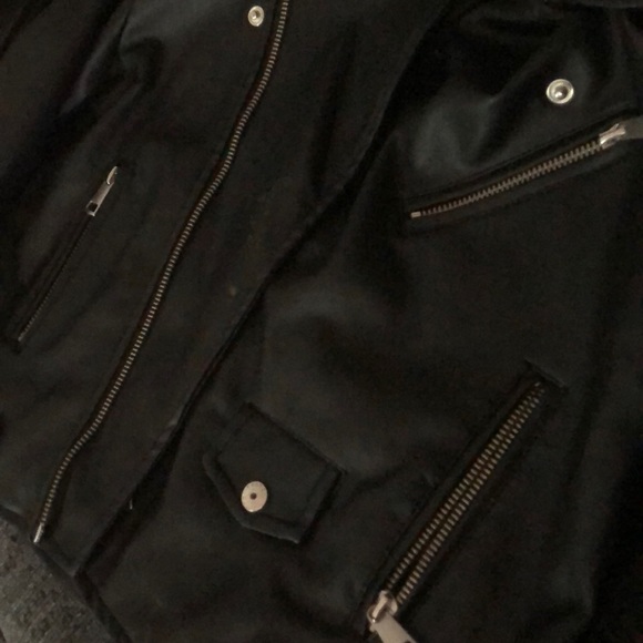 Black leather kids jacket with Matching belt - Picture 2 of 4